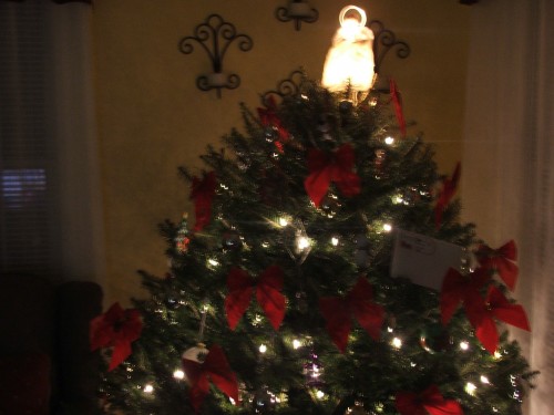 Decorated Christmas tree Christmas tree all decorated.