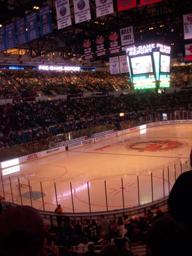 Rink before the game, nice and smooth