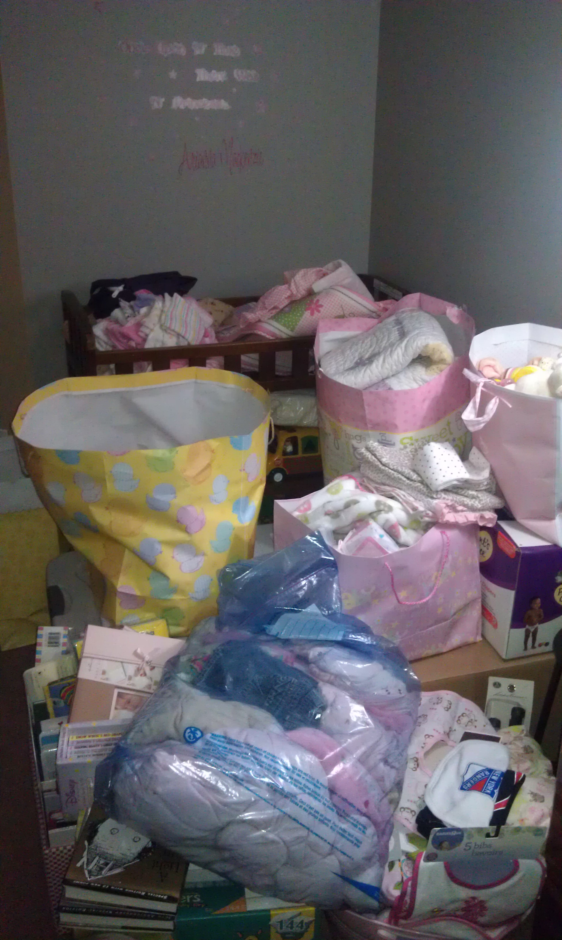 Baby Shower clutter!