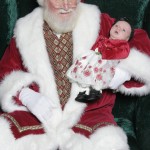 Arianna with Santa 2012