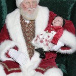 Arianna with Santa 2012