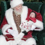 Arianna with Santa 2012