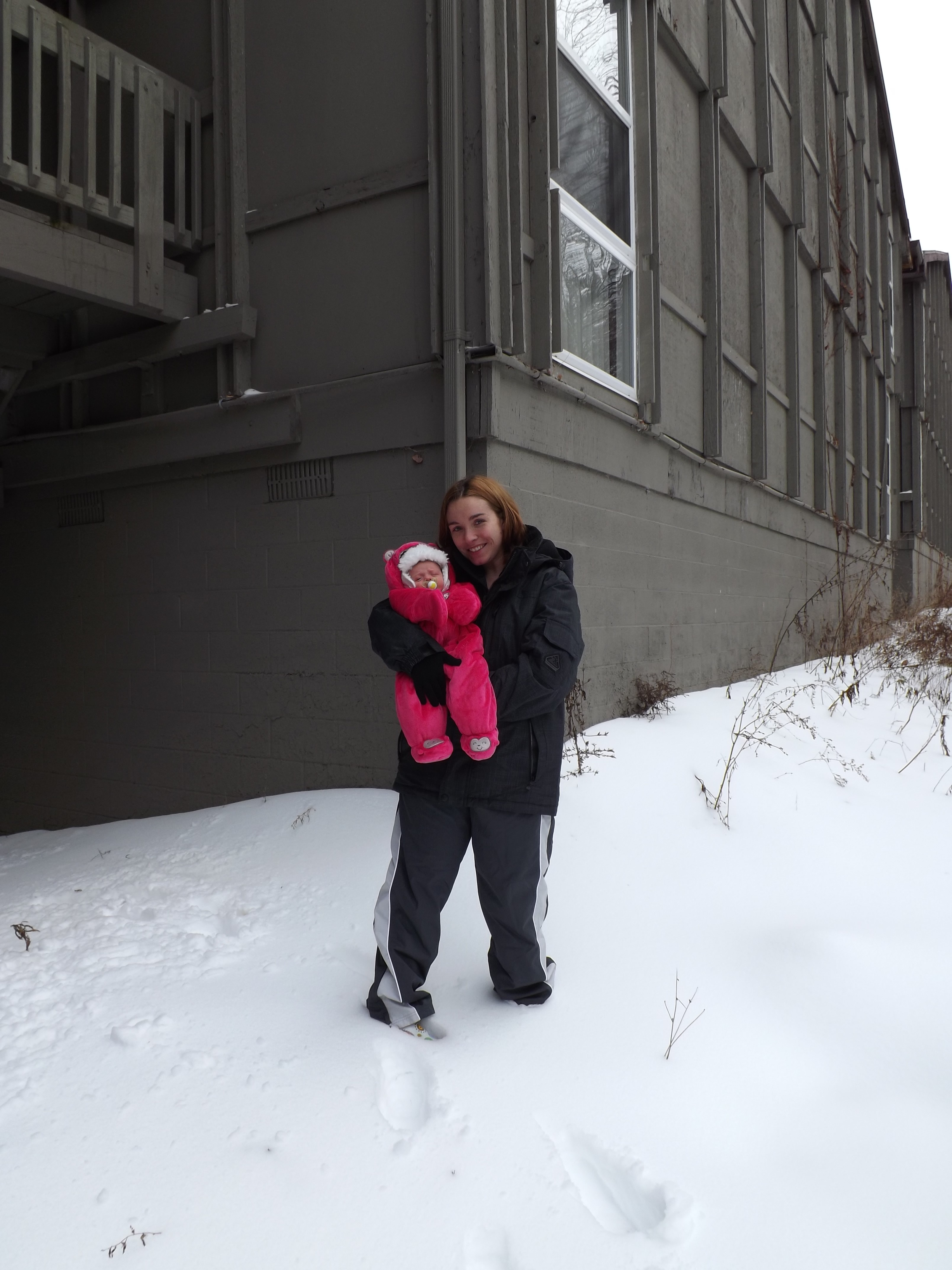 Arianna's First Snowfall