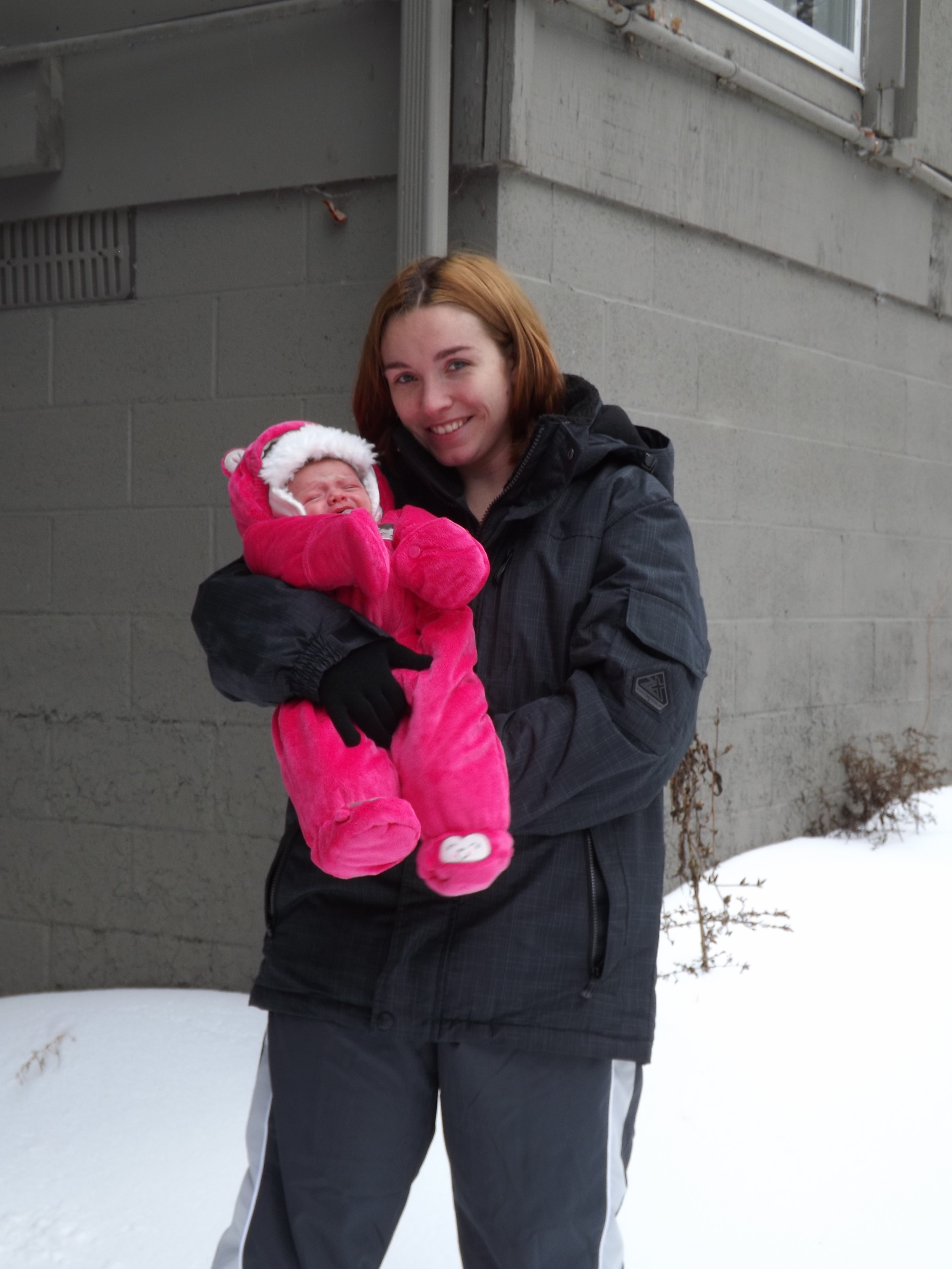 Arianna's First Snowfall