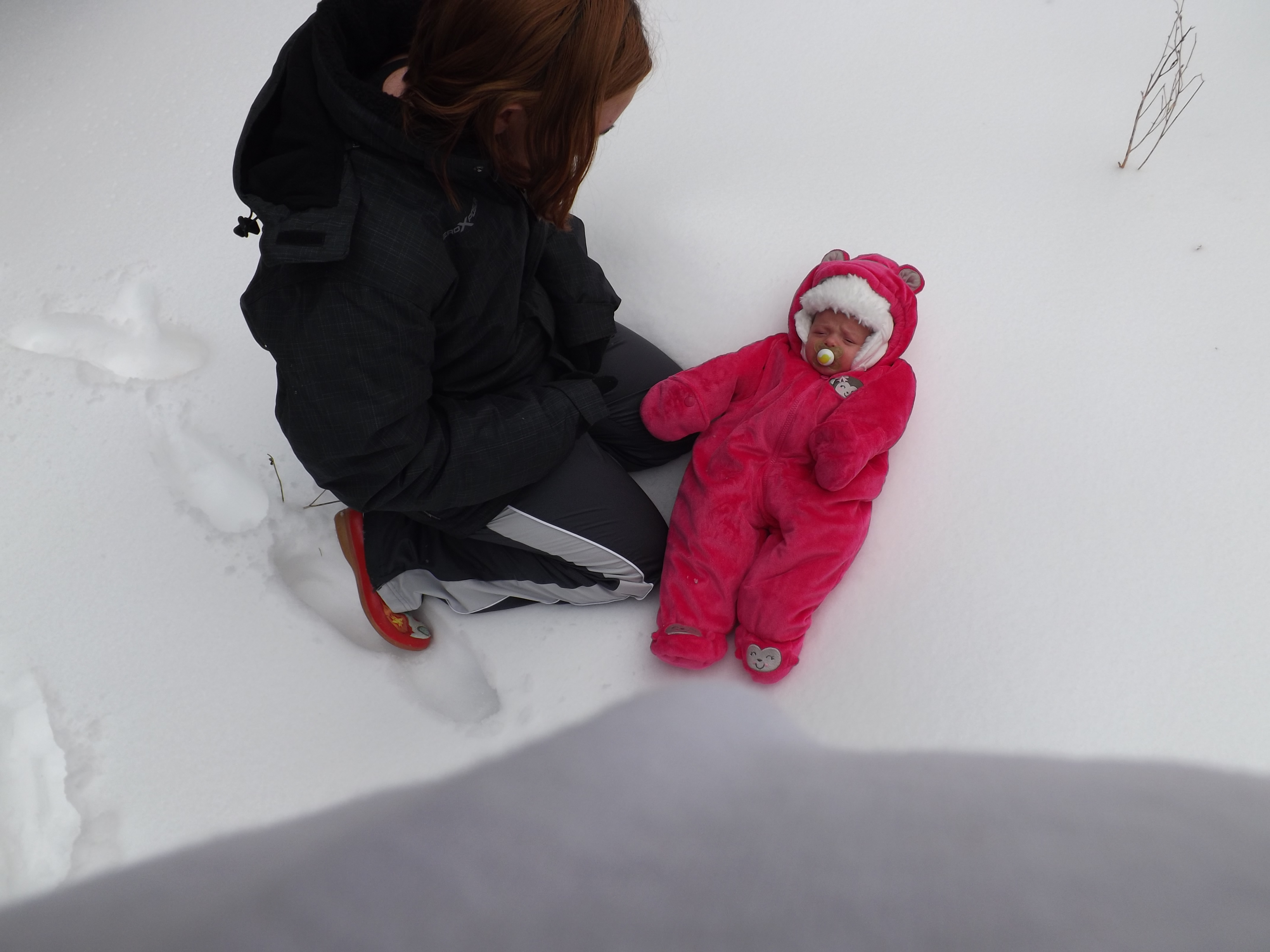 Arianna's First Snowfall