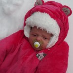 Arianna's First Snowfall