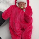 Arianna's First Snowfall