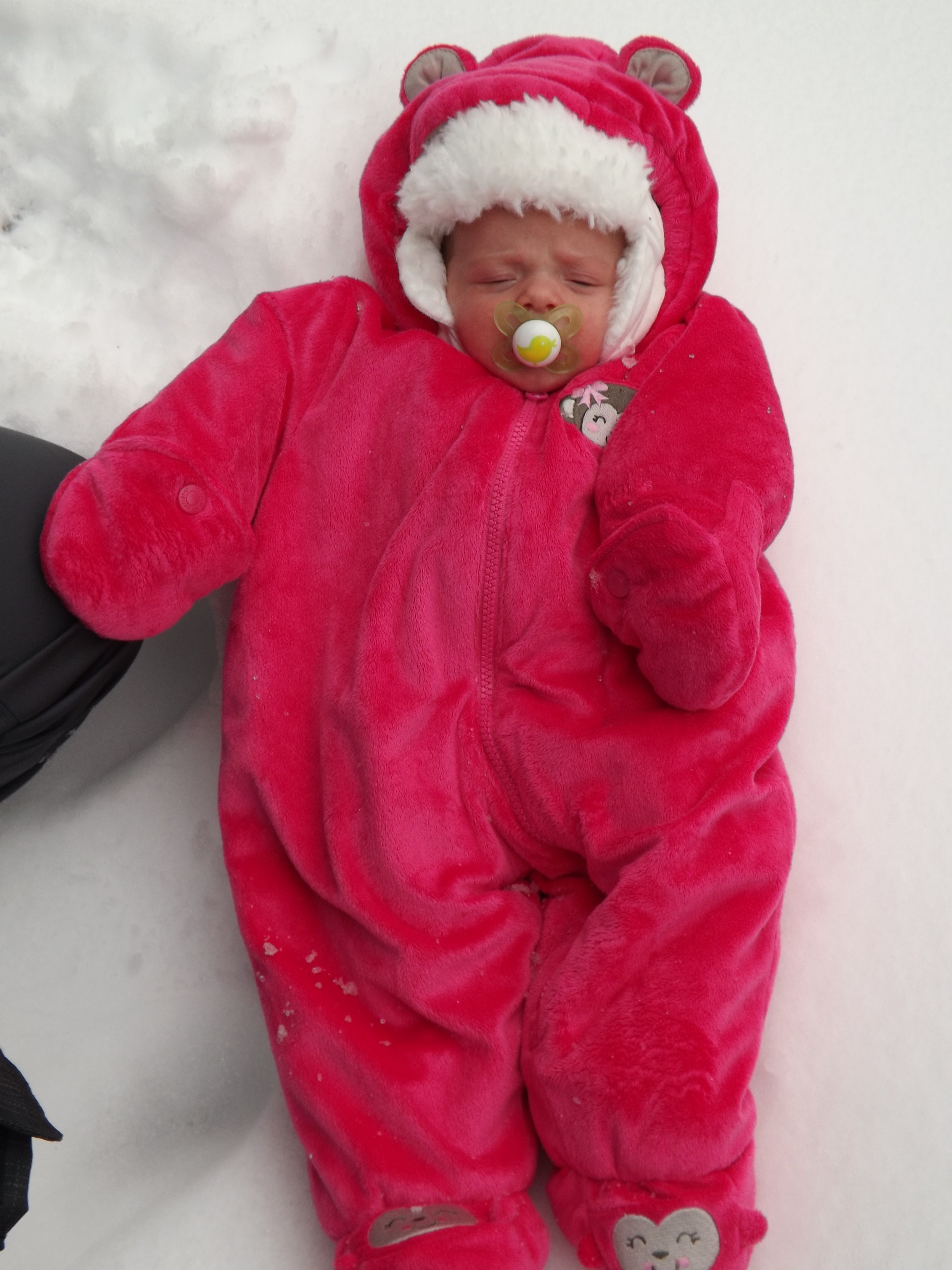 Arianna's First Snowfall