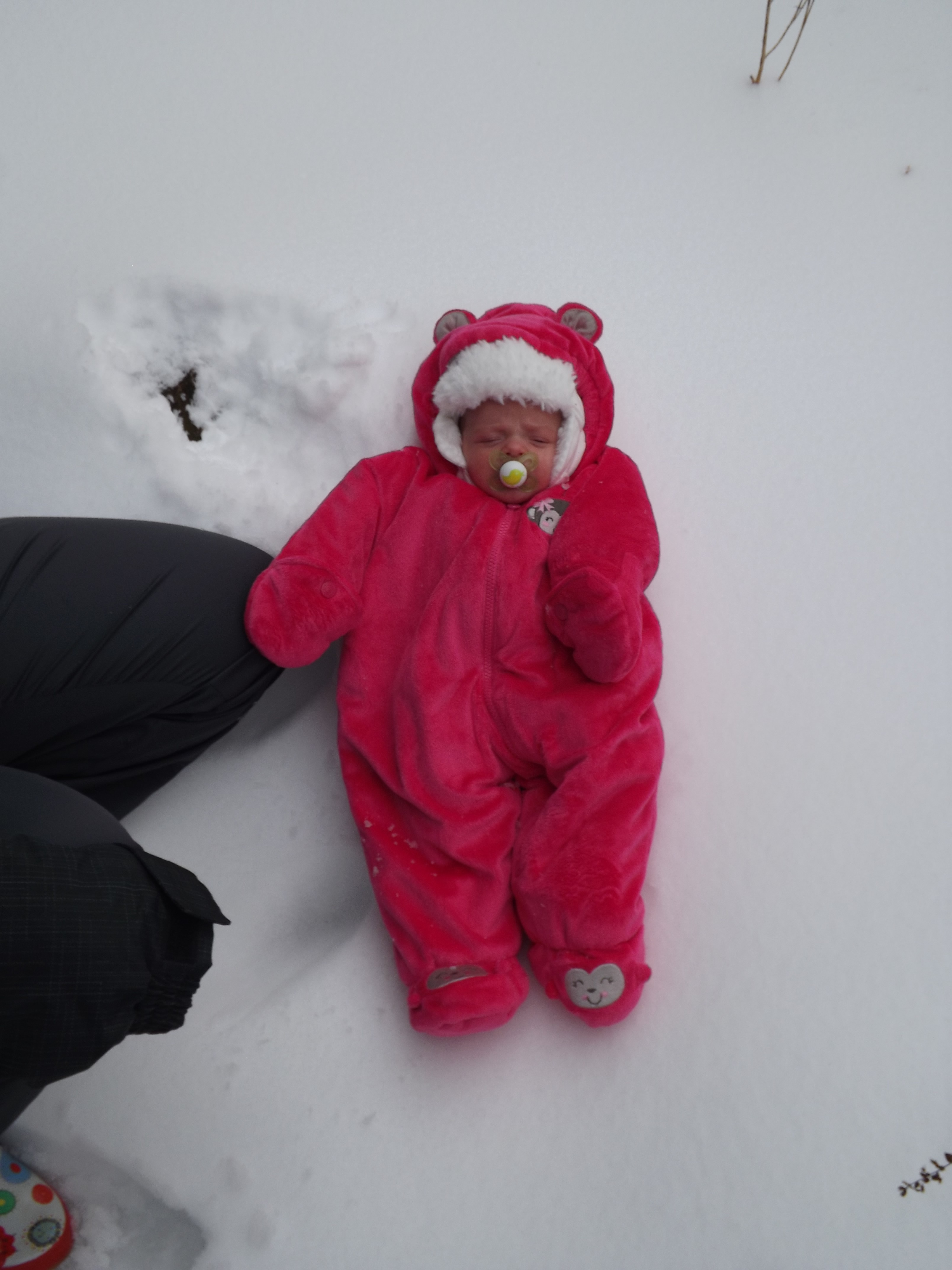 Arianna's First Snowfall