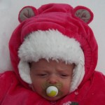 Arianna's First Snowfall