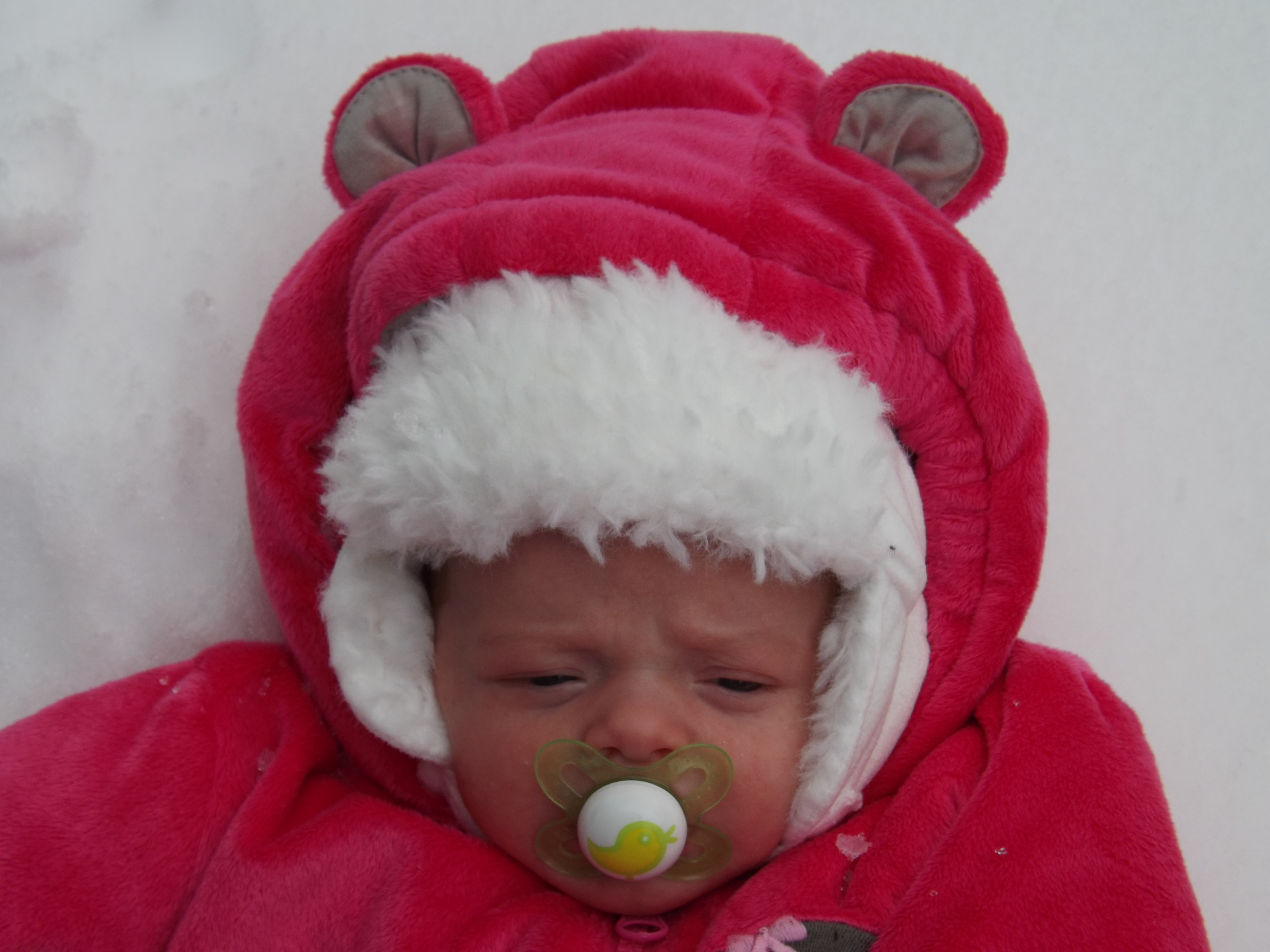 Arianna's First Snowfall