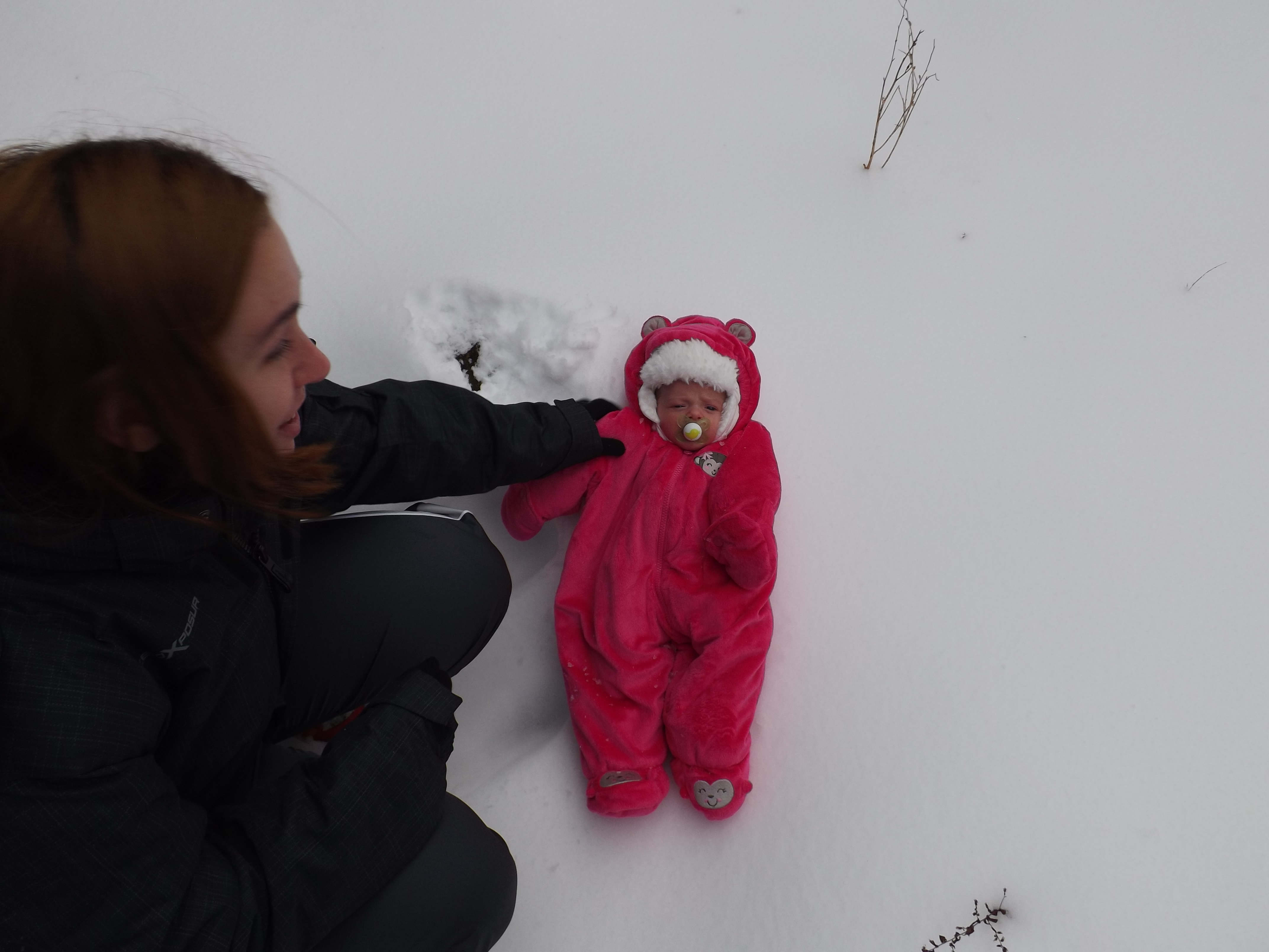 Arianna's First Snowfall