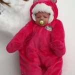 Arianna's First Snowfall