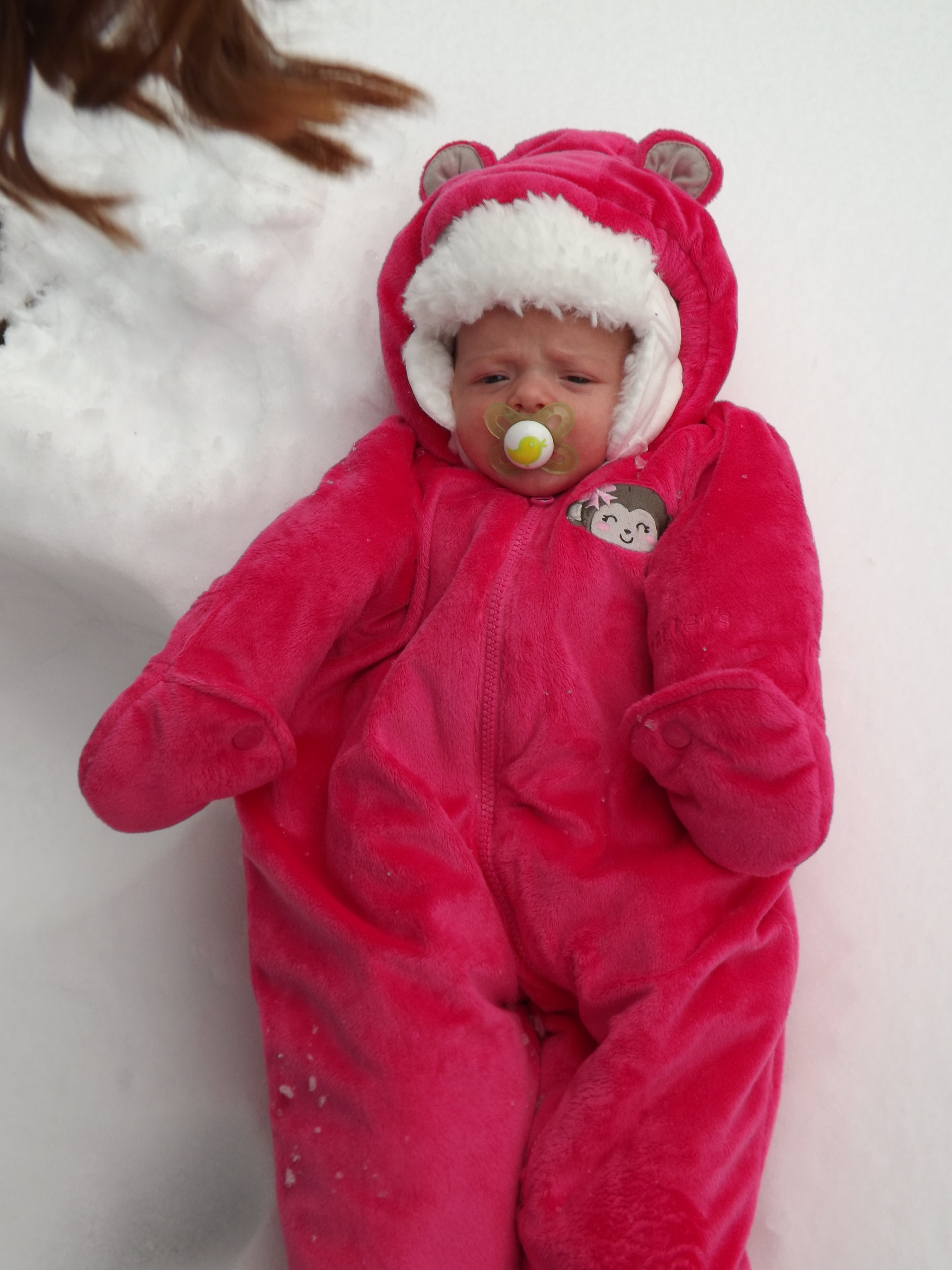 Arianna's First Snowfall