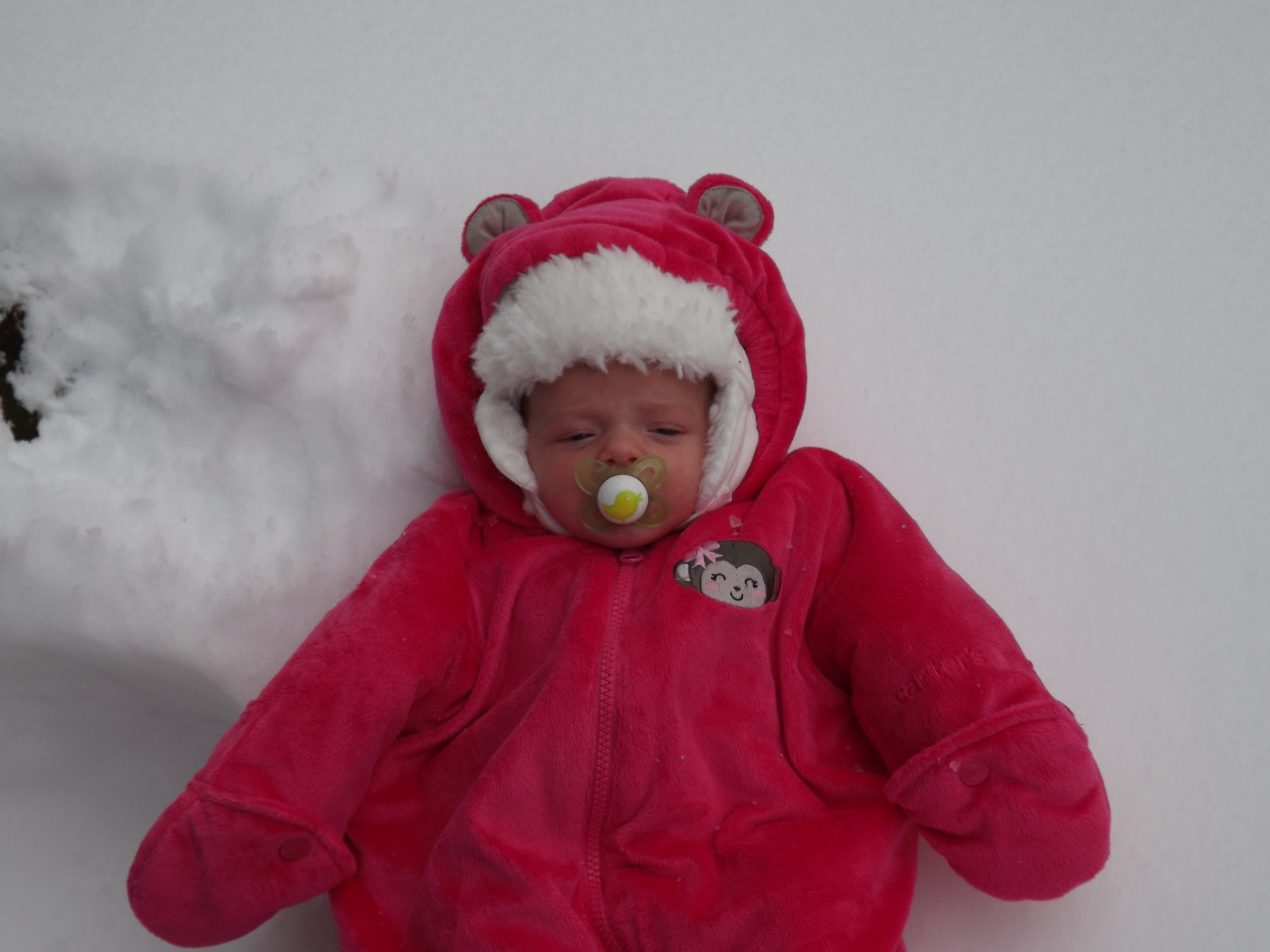 Arianna's First Snowfall