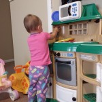 Arianna's new toy kitchen