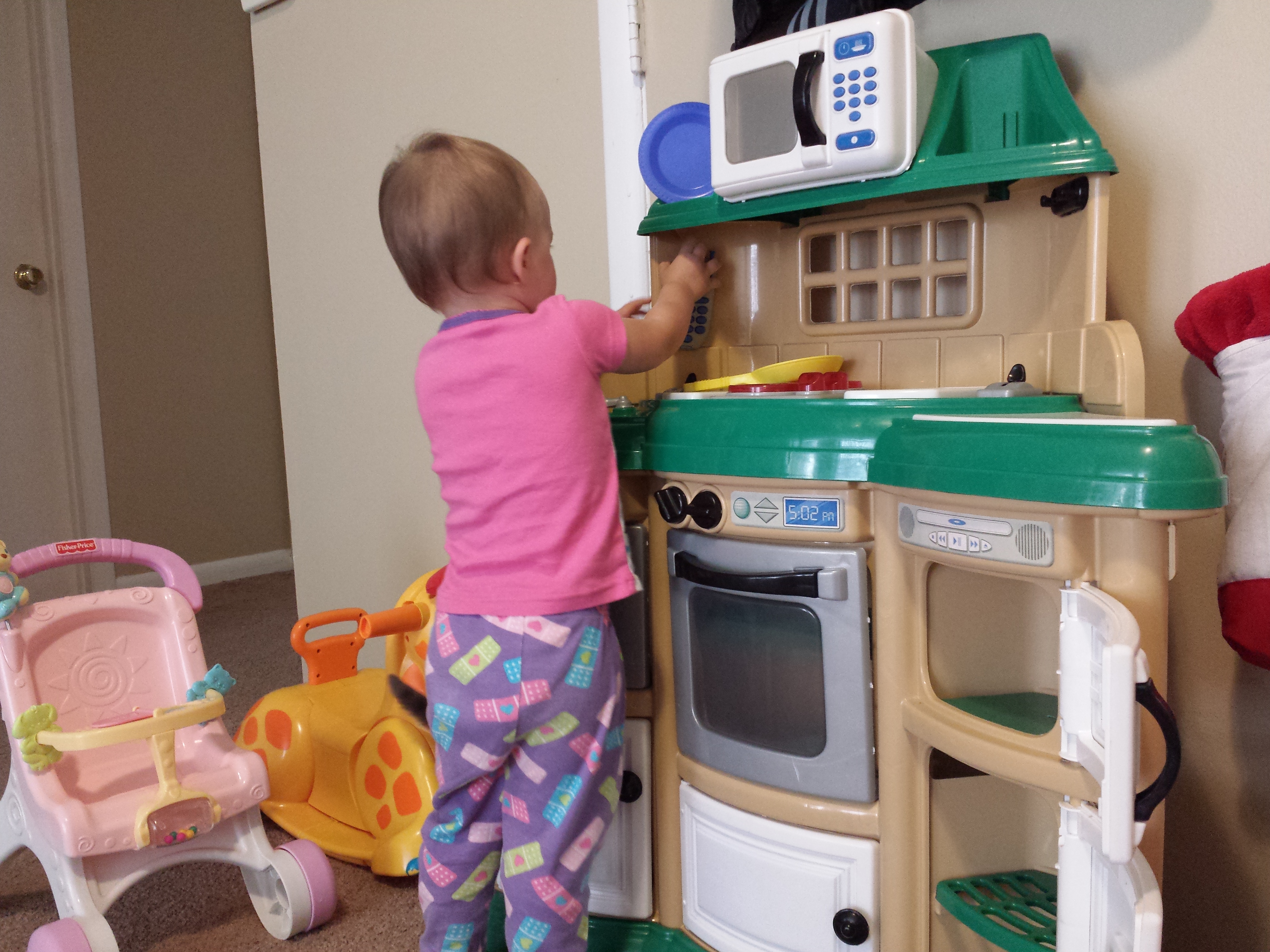 Arianna's new toy kitchen