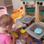 Arianna's new toy kitchen