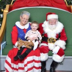 Arianna with Santa 2014