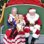 Arianna with Santa 2014