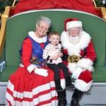 Arianna with Santa 2014