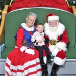 Arianna with Santa 2014