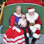 Arianna with Santa 2014