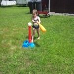 Arianna playing outside