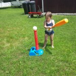 Arianna playing outside