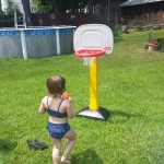 Arianna playing outside